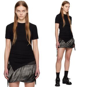 NWT ANDERSSON BELL Black Cindy Asymmetric T-Shirt